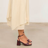 MIM Sandalia de tacón MANE BURDEOS