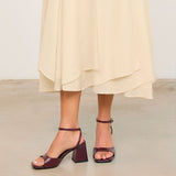 MIM Sandalia de tacón MANE BURDEOS