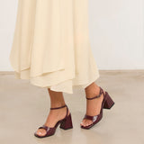 MIM Sandalia de tacón MANE BURDEOS