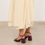 MIM Sandalia de tacón MANE BURDEOS