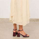 MIM Sandalia de tacón MANE BURDEOS