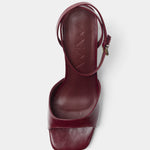 MIM Sandalia de tacón MANE BURDEOS