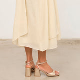 MIM Sandalia de tacón MANE DORADO