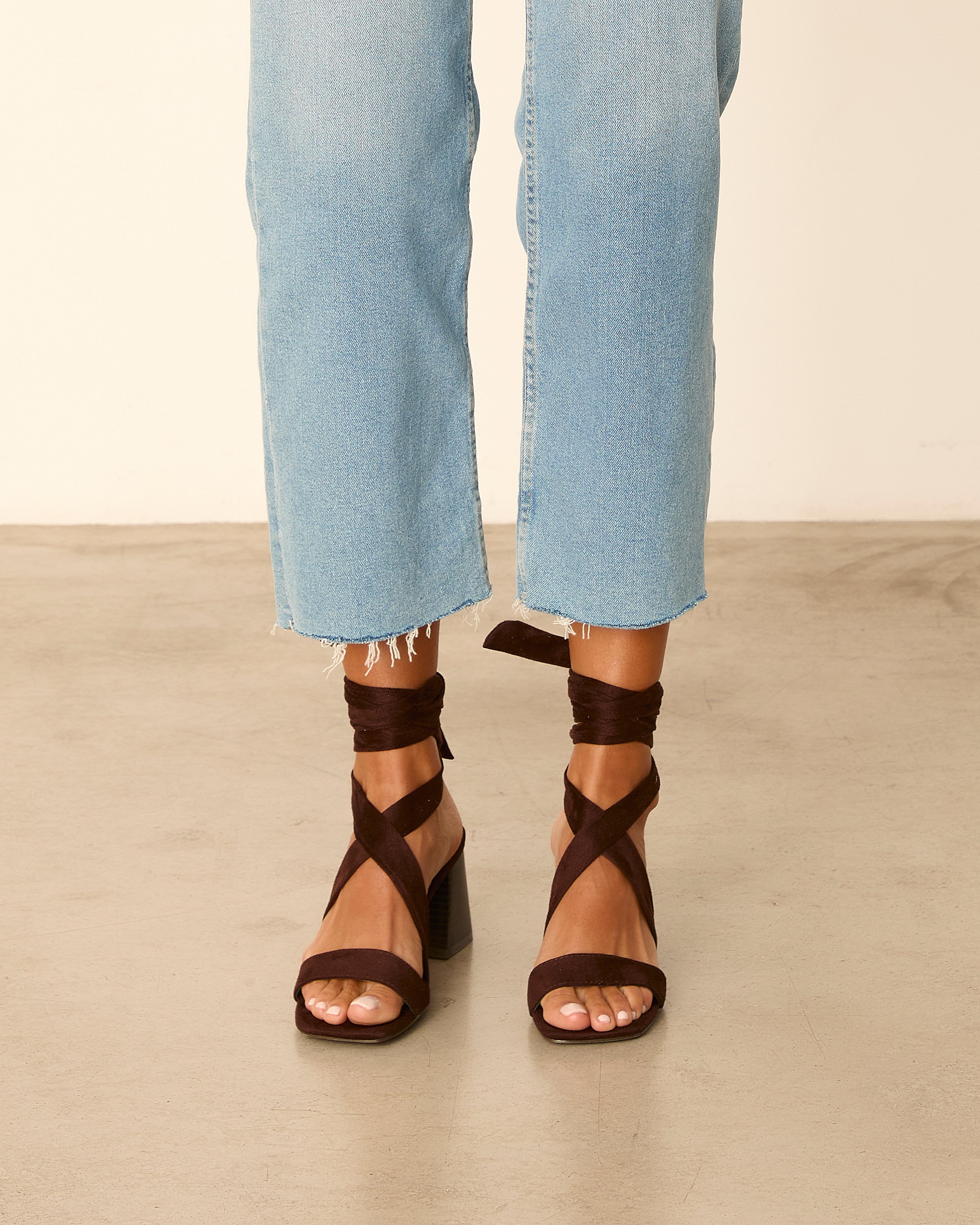 MIM Sandalia de tacón MEL CHOCOLATE