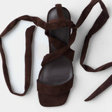 MIM Sandalia de tacón MEL CHOCOLATE