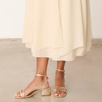 MIM Sandalia de tacón MELLY DORADO