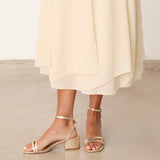 MIM Sandalia de tacón MELLY DORADO