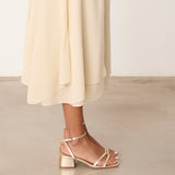 MIM Sandalia de tacón MELLY DORADO