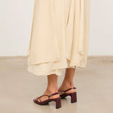 MIM Sandalia de tacón Merci Burdeos