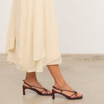 MIM Sandalia de tacón Merci Burdeos