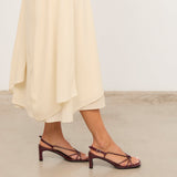 MIM Sandalia de tacón Merci Burdeos