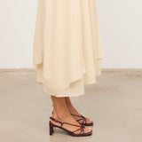 MIM Sandalia de tacón Merci Burdeos