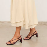 MIM Sandalia de tacón MERCI TEJA