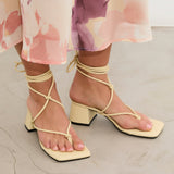 MIM Sandalia de tacón Missy Amarillo