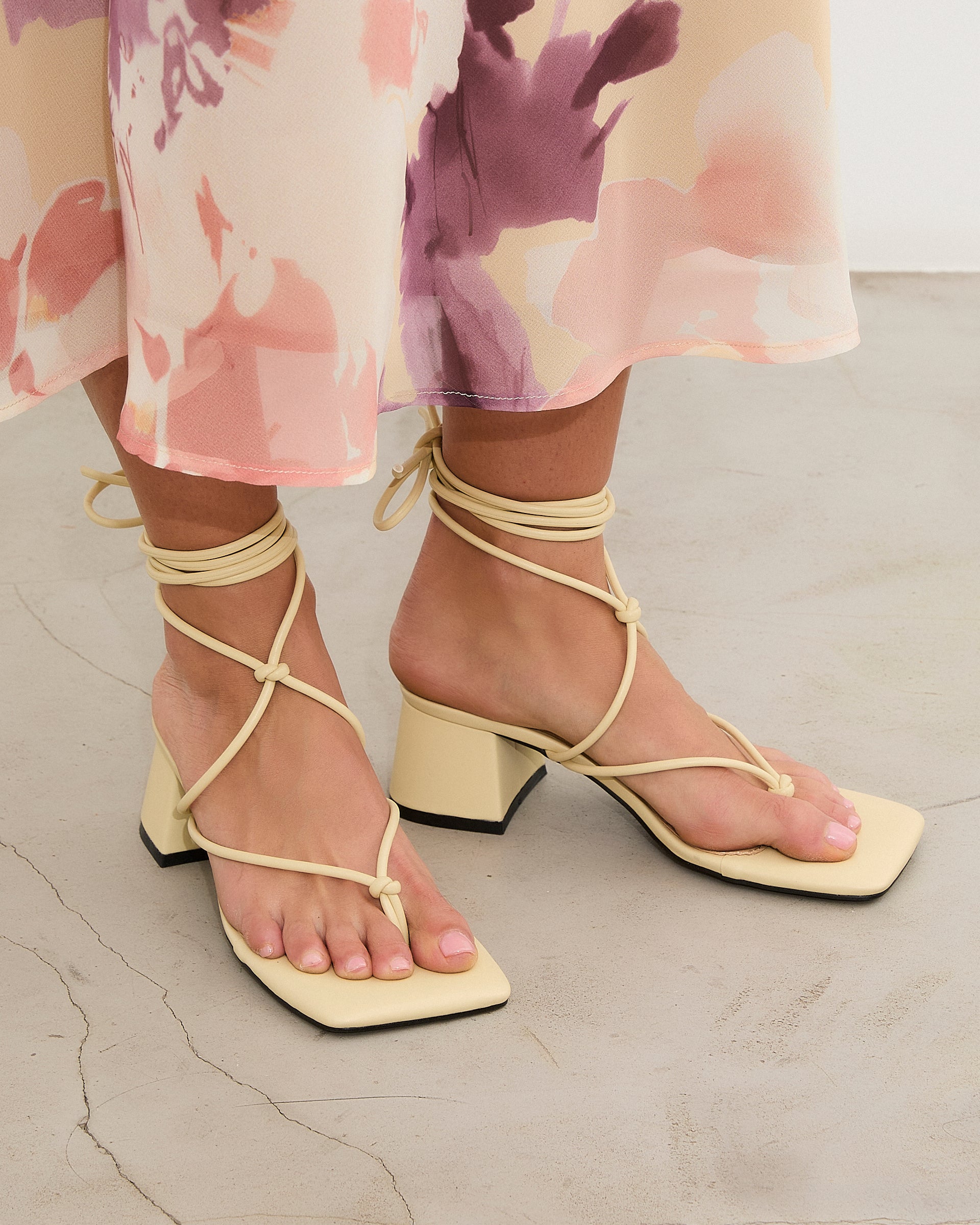 MIM Sandalia de tacón Missy Amarillo