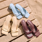 MIM Sandalia de tacón Murfy Amarillo