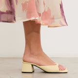 MIM Sandalia de tacón Murfy Amarillo