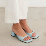 MIM Sandalia de tacón Murfy Celeste