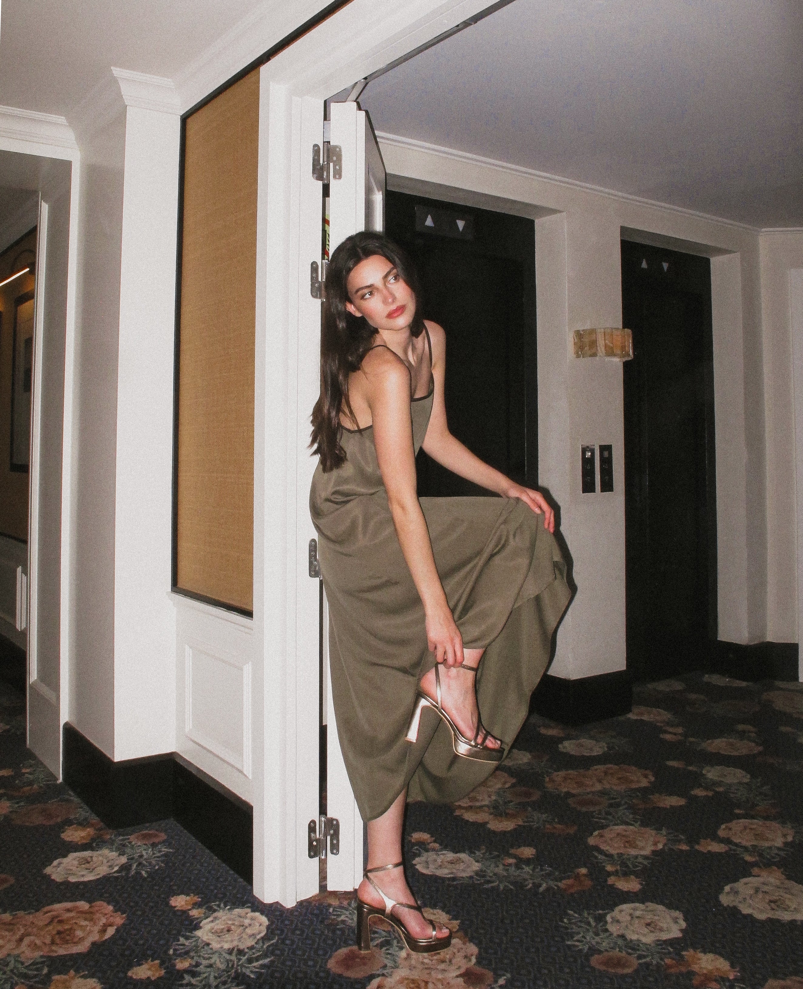 MIM Sandalia de tacón Nelly Metalizado