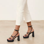 MIM Sandalia de tacón NORI AZUL MARINO