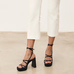 MIM Sandalia de tacón NORI AZUL MARINO