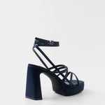 MIM Sandalia de tacón NORI AZUL MARINO