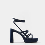 MIM Sandalia de tacón NORI AZUL MARINO
