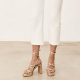 MIM Sandalia de tacón NORI DORADO