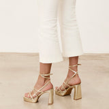 MIM Sandalia de tacón NORI DORADO