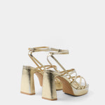 MIM Sandalia de tacón NORI DORADO