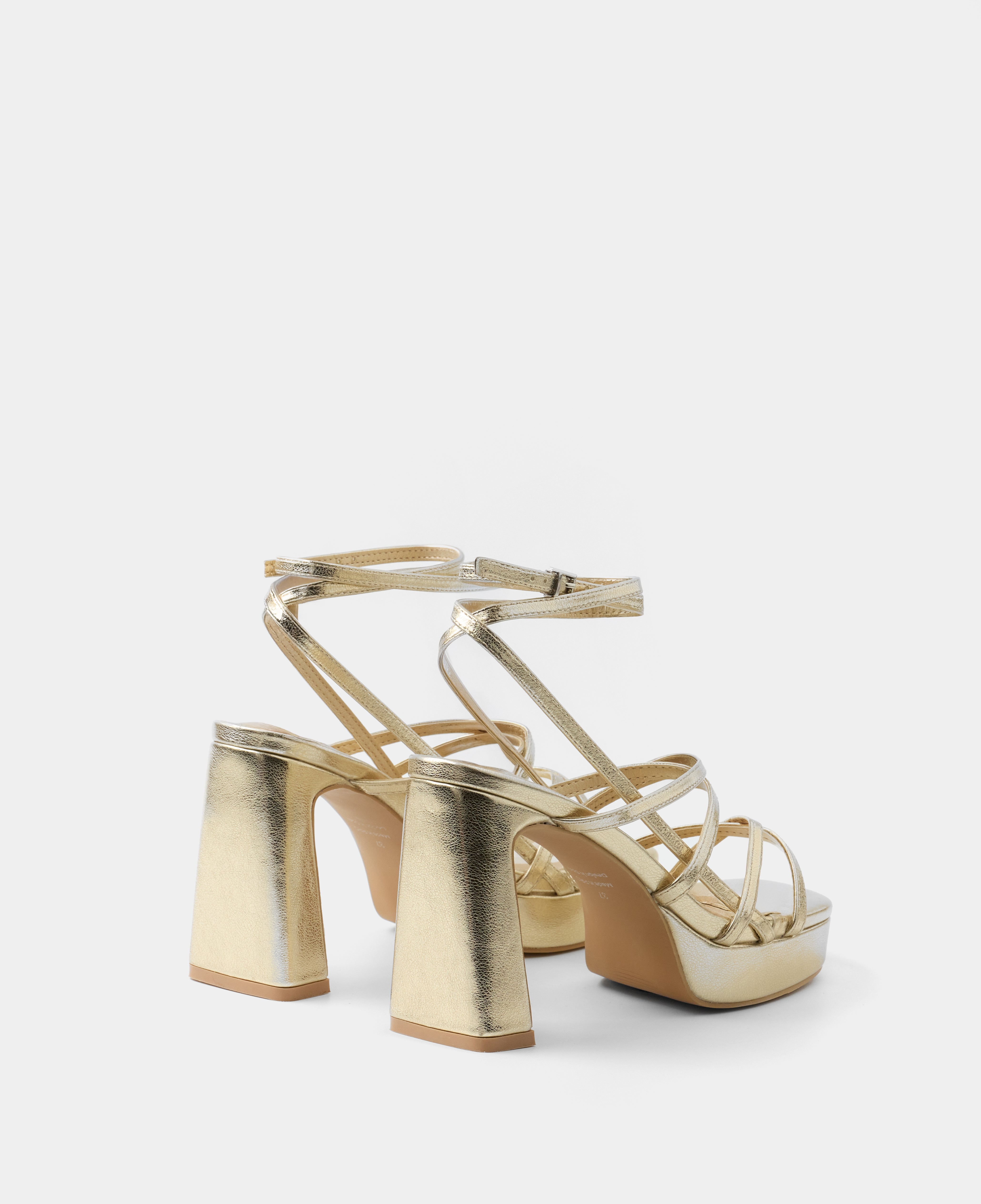 MIM Sandalia de tacón NORI DORADO