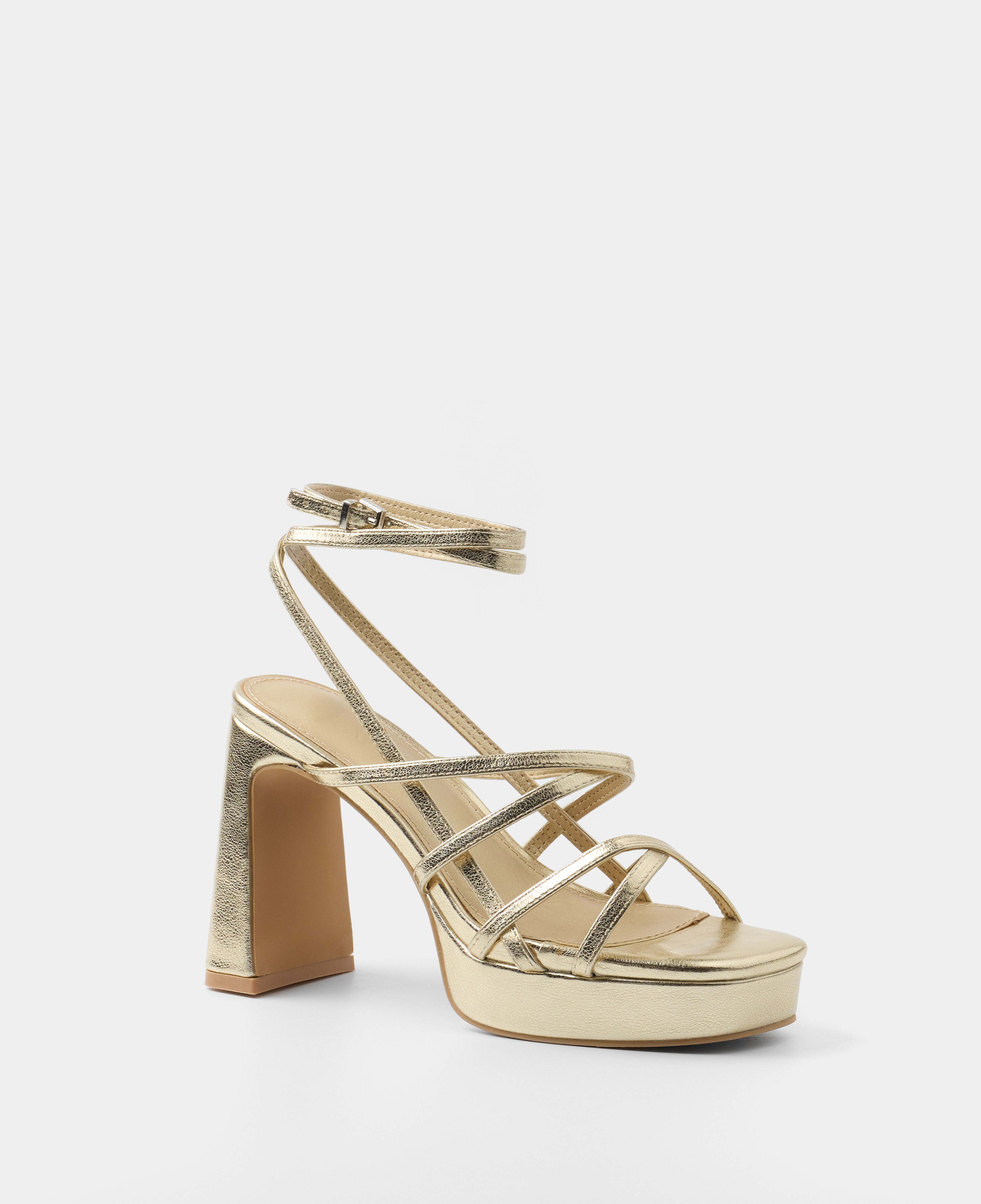 MIM Sandalia de tacón NORI DORADO