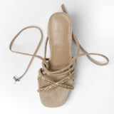 MIM Sandalia de tacón NORI TOPO