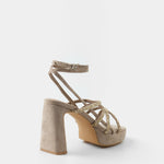 MIM Sandalia de tacón NORI TOPO