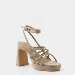 MIM Sandalia de tacón NORI TOPO