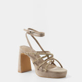 MIM Sandalia de tacón NORI TOPO