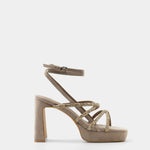 MIM Sandalia de tacón NORI TOPO