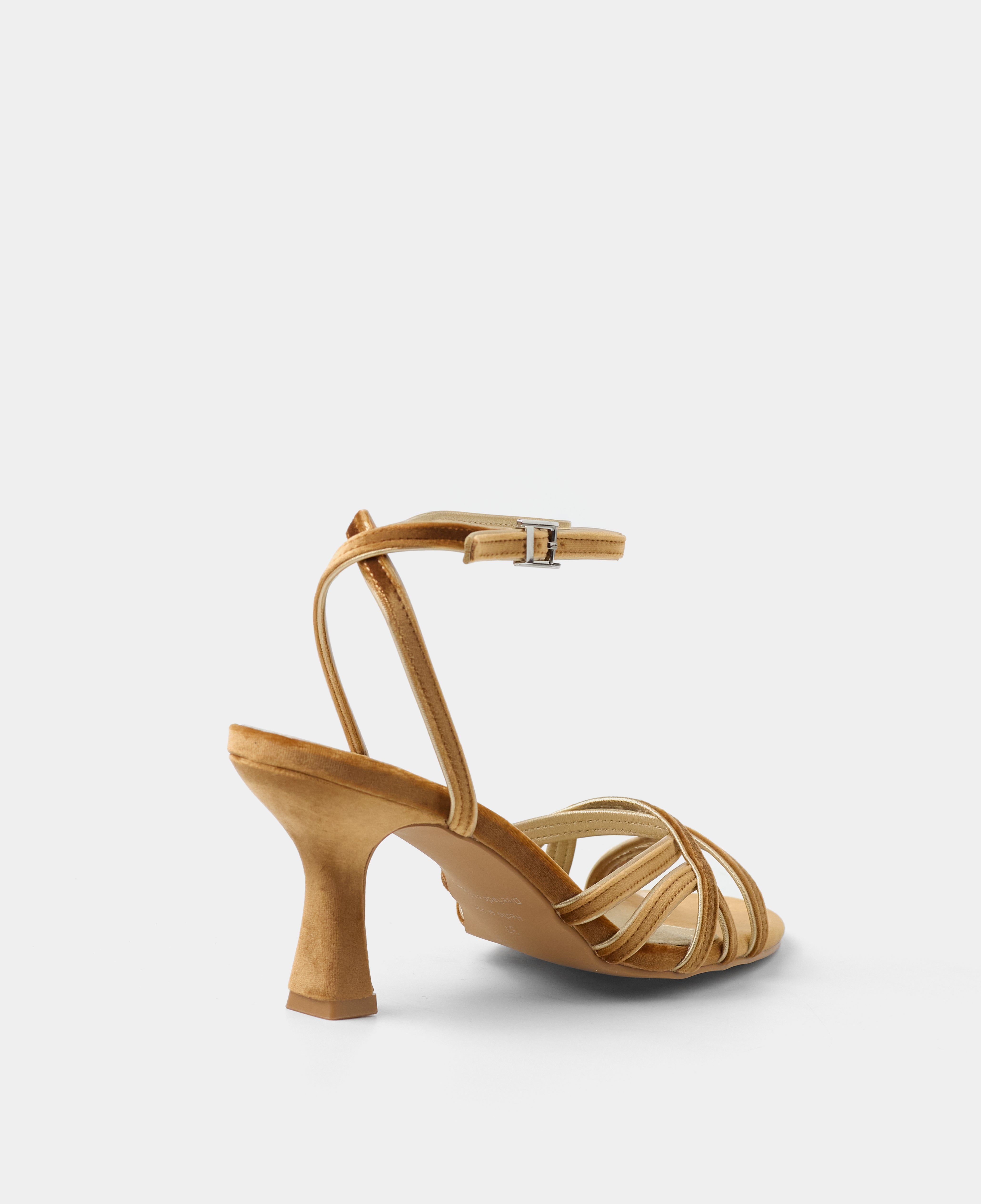 MIM Sandalia de tacón NYA PETIT OCRE VELVET