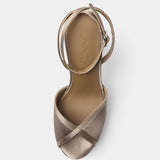 MIM Sandalia de tacón OCLA GRIS SATIN