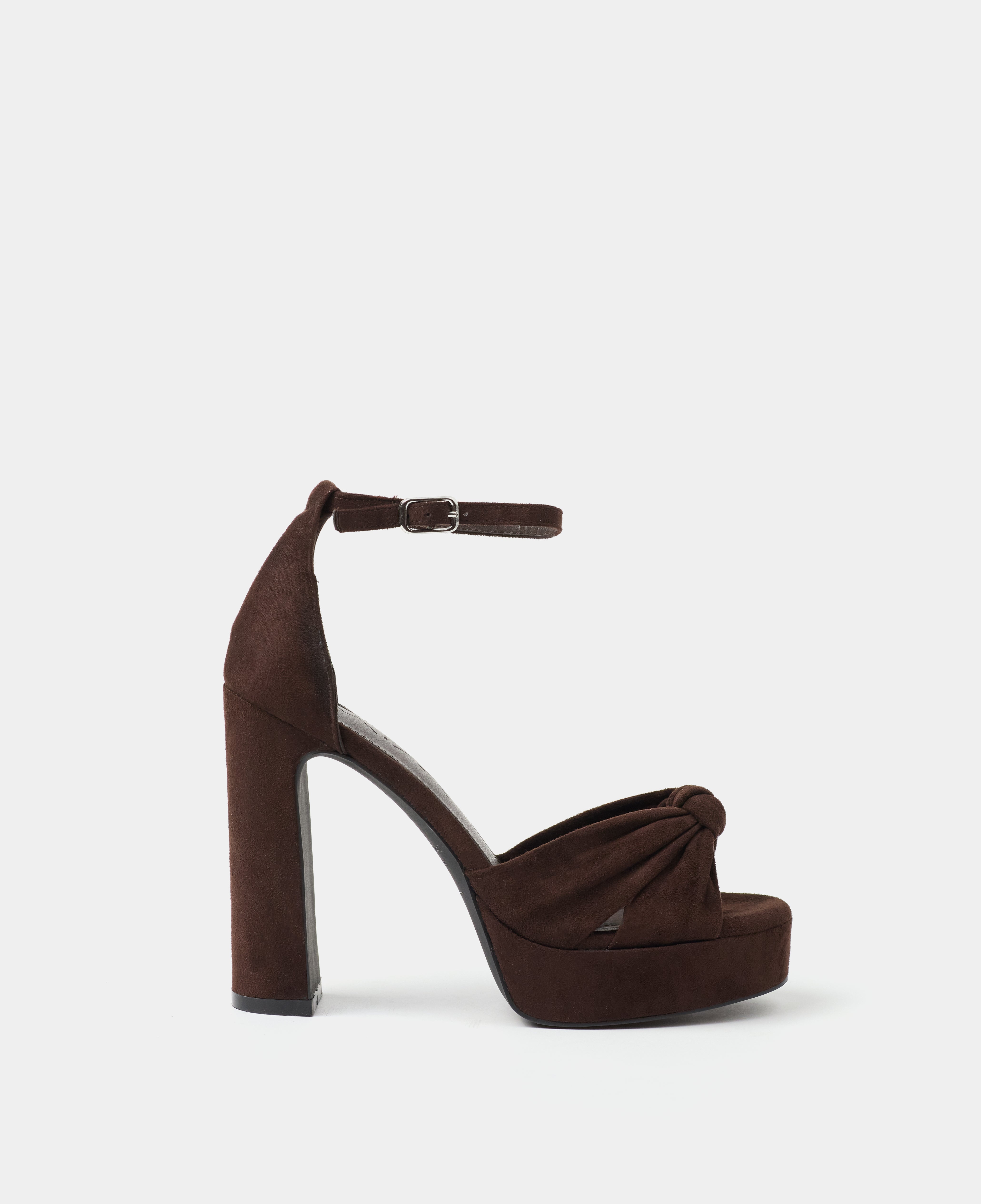 MIM Sandalia de tacón OFE CHOCOLATE