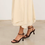 MIM Sandalia de tacón PAM CHOCOLATE