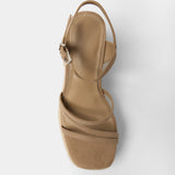 MIM Sandalia de tacón Riva Ecru