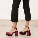 MIM Sandalia de tacón SIRA BURDEOS