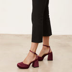 MIM Sandalia de tacón SIRA BURDEOS