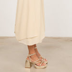 MIM Sandalia de tacón SKY DORADO