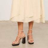 MIM Sandalia de tacón WILLY BEIGE