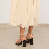 MIM Sandalia de tacón WILLY BEIGE