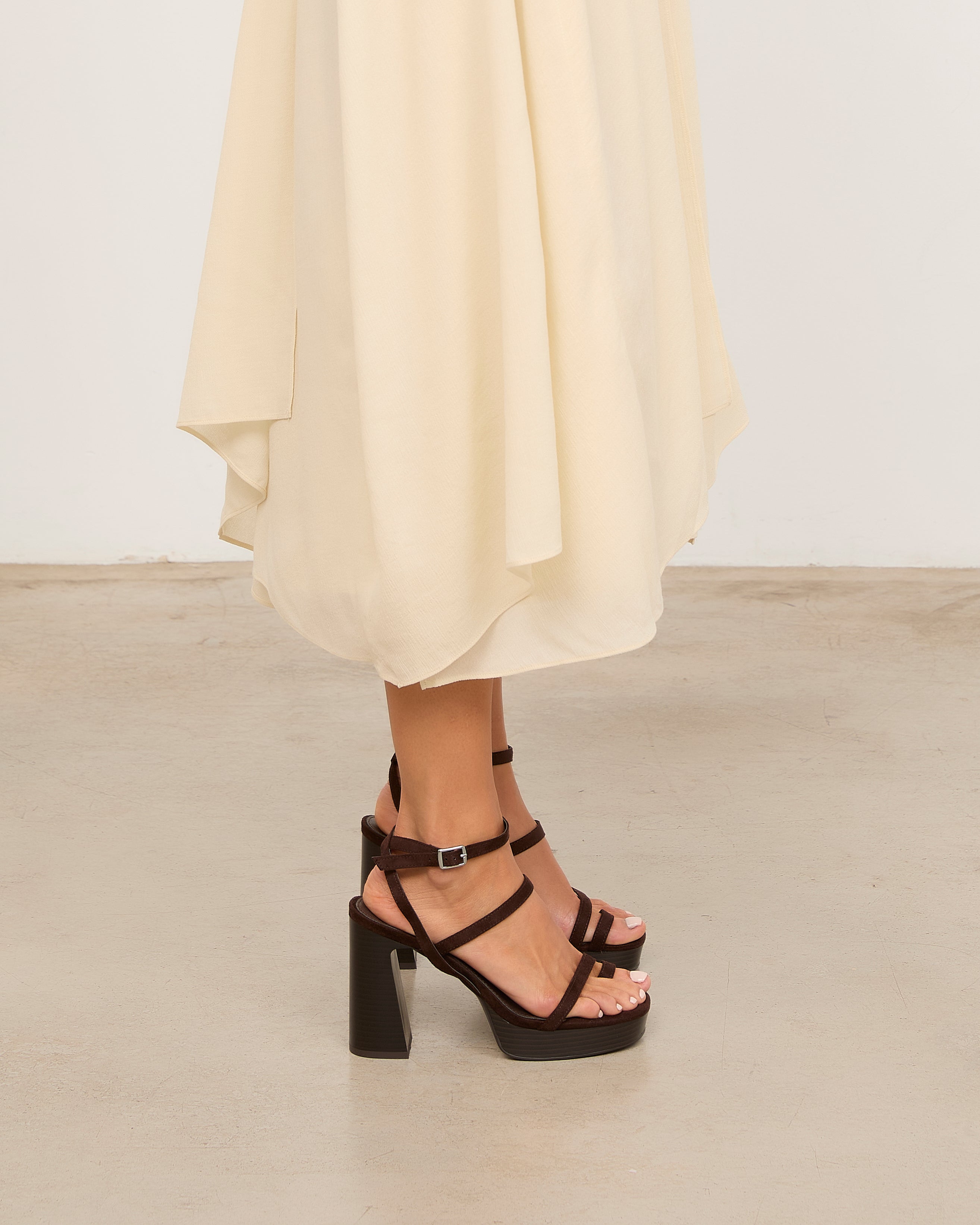 MIM Sandalia de tacón WILLY CHOCOLATE