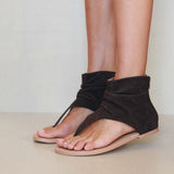 MIM Sandalia plana Gisela Morado