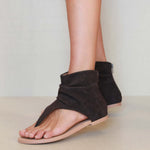 MIM Sandalia plana Gisela Morado